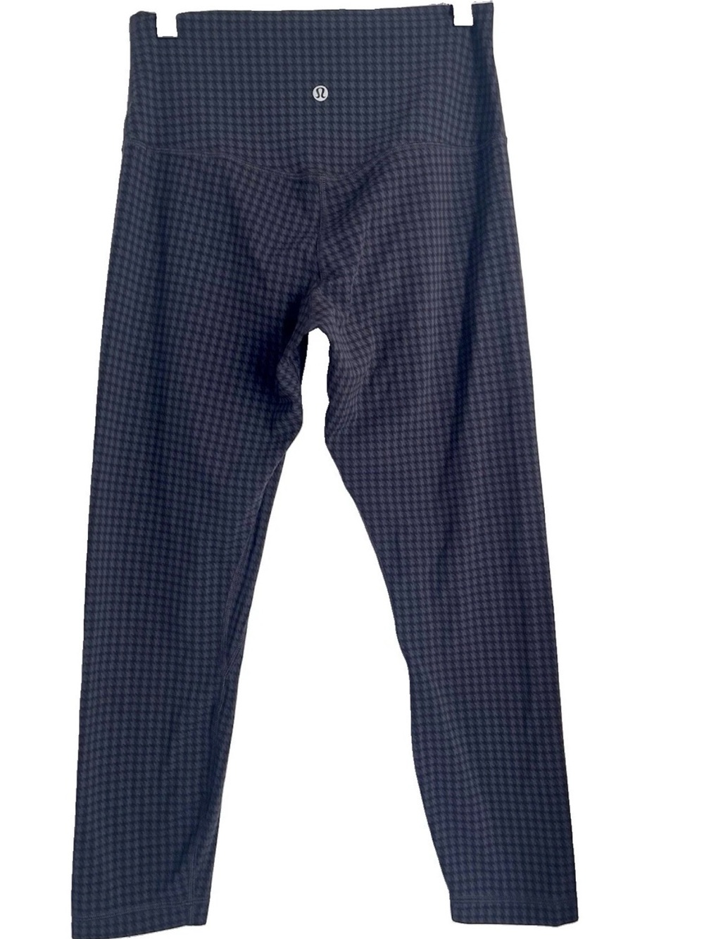 Lululemon Align 23” Leggings Crop Micro Houndstooth Blue Multi High Rise Sz 8 - Picture 4 of 10